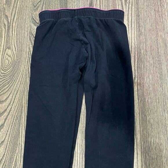 Nike Girls Youth Mid Rise Elastic Waist Pull-On Swoosh Print Logo Black Size L - Picture 9 of 9